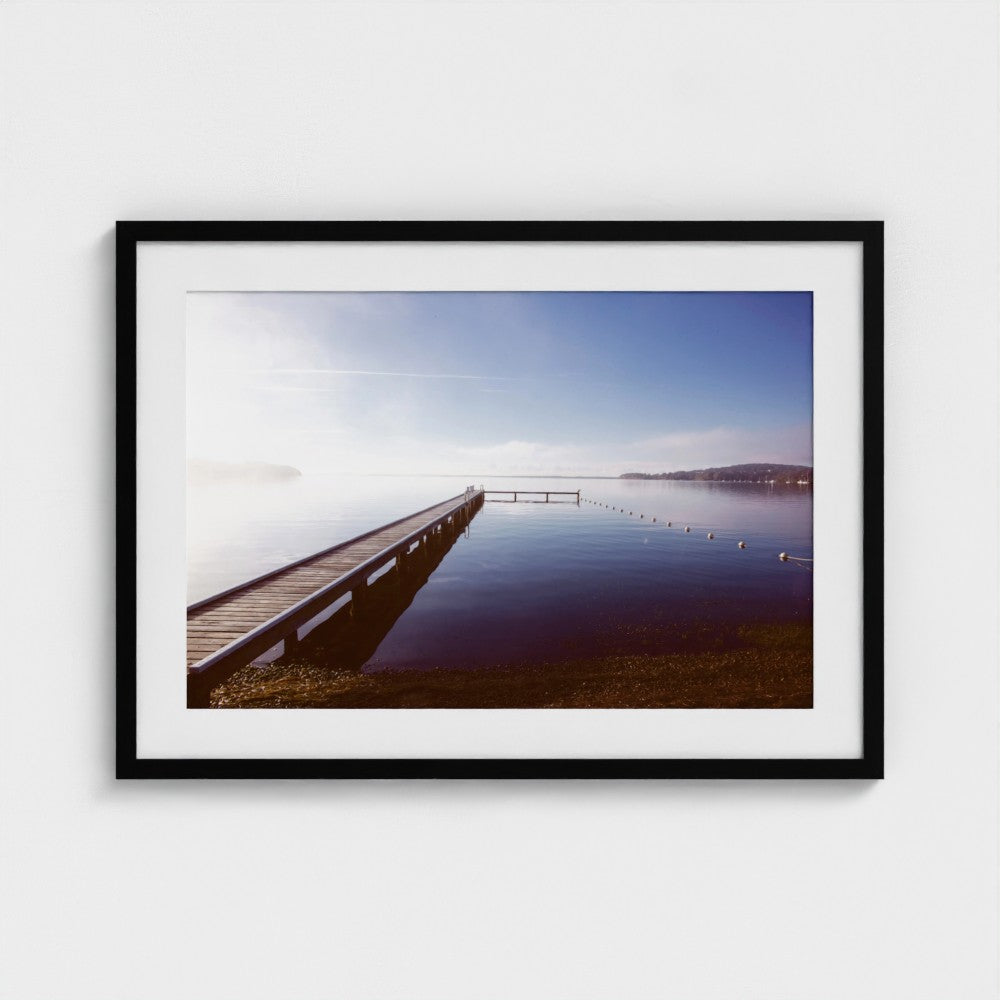 Fine Art Print – Enhanced Matte - Misty Pier at Dawn