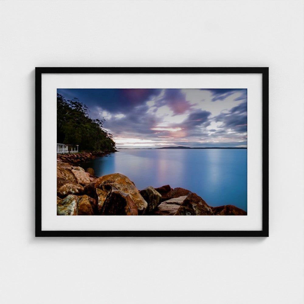 Fine Art Print – Enhanced Matte - Rocky Coastline at Sunset