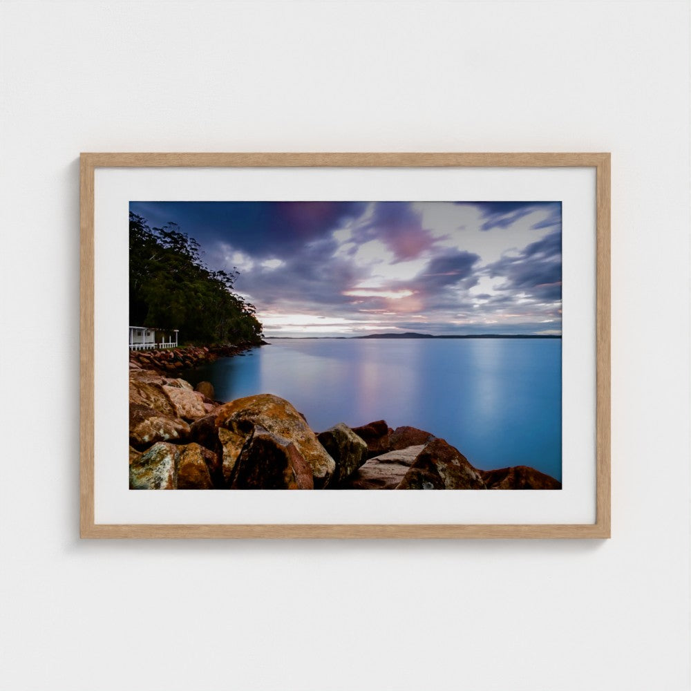 Fine Art Print – Enhanced Matte - Rocky Coastline at Sunset