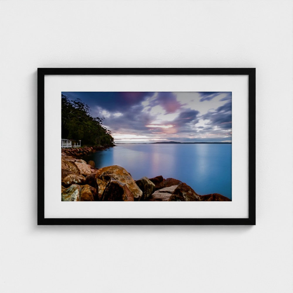Fine Art Print – Enhanced Matte - Rocky Coastline at Sunset