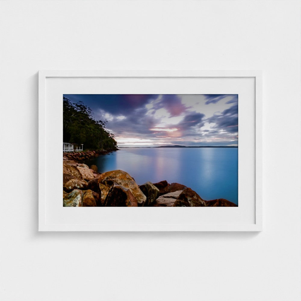 Fine Art Print – Enhanced Matte - Rocky Coastline at Sunset