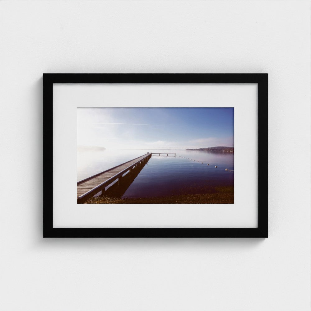 Fine Art Print – Enhanced Matte - Misty Pier at Dawn