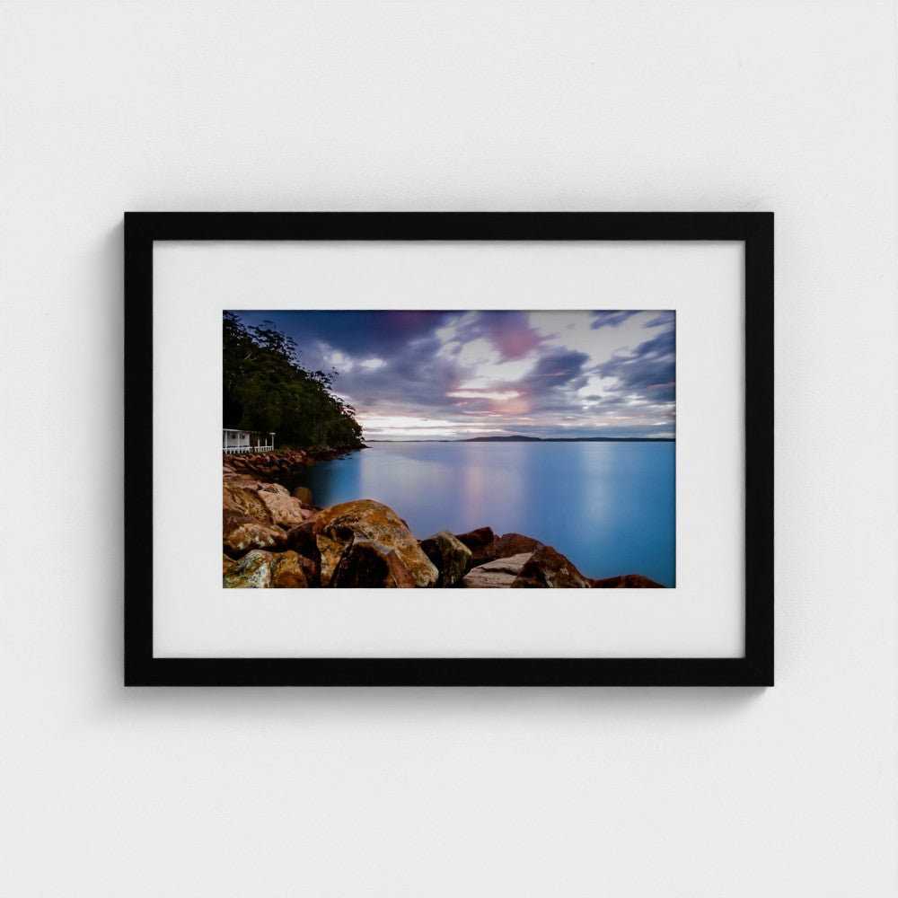 Fine Art Print – Enhanced Matte - Rocky Coastline at Sunset