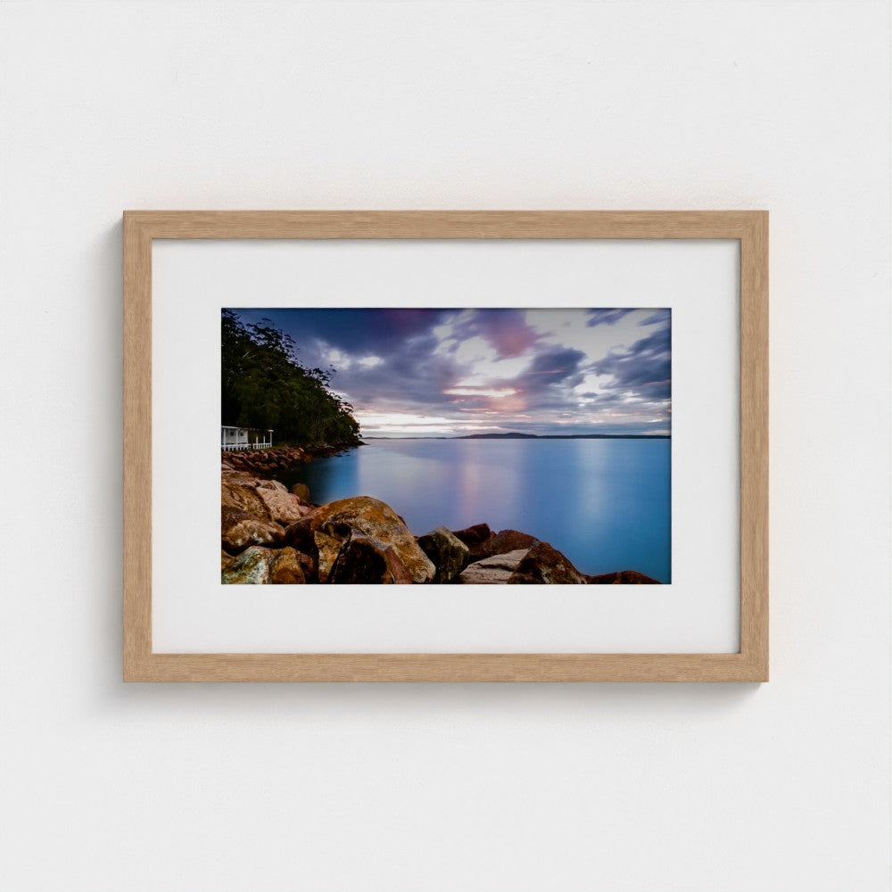 Fine Art Print – Enhanced Matte - Rocky Coastline at Sunset