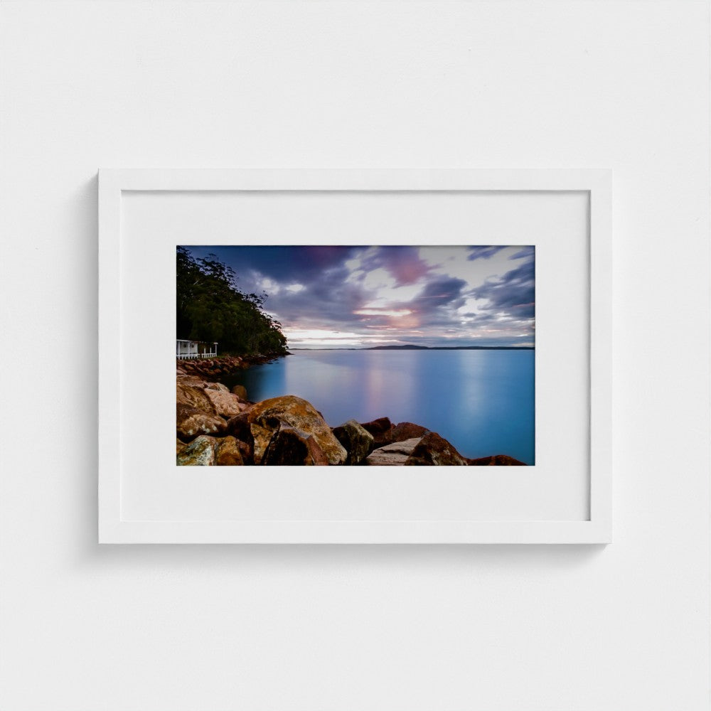 Fine Art Print – Enhanced Matte - Rocky Coastline at Sunset