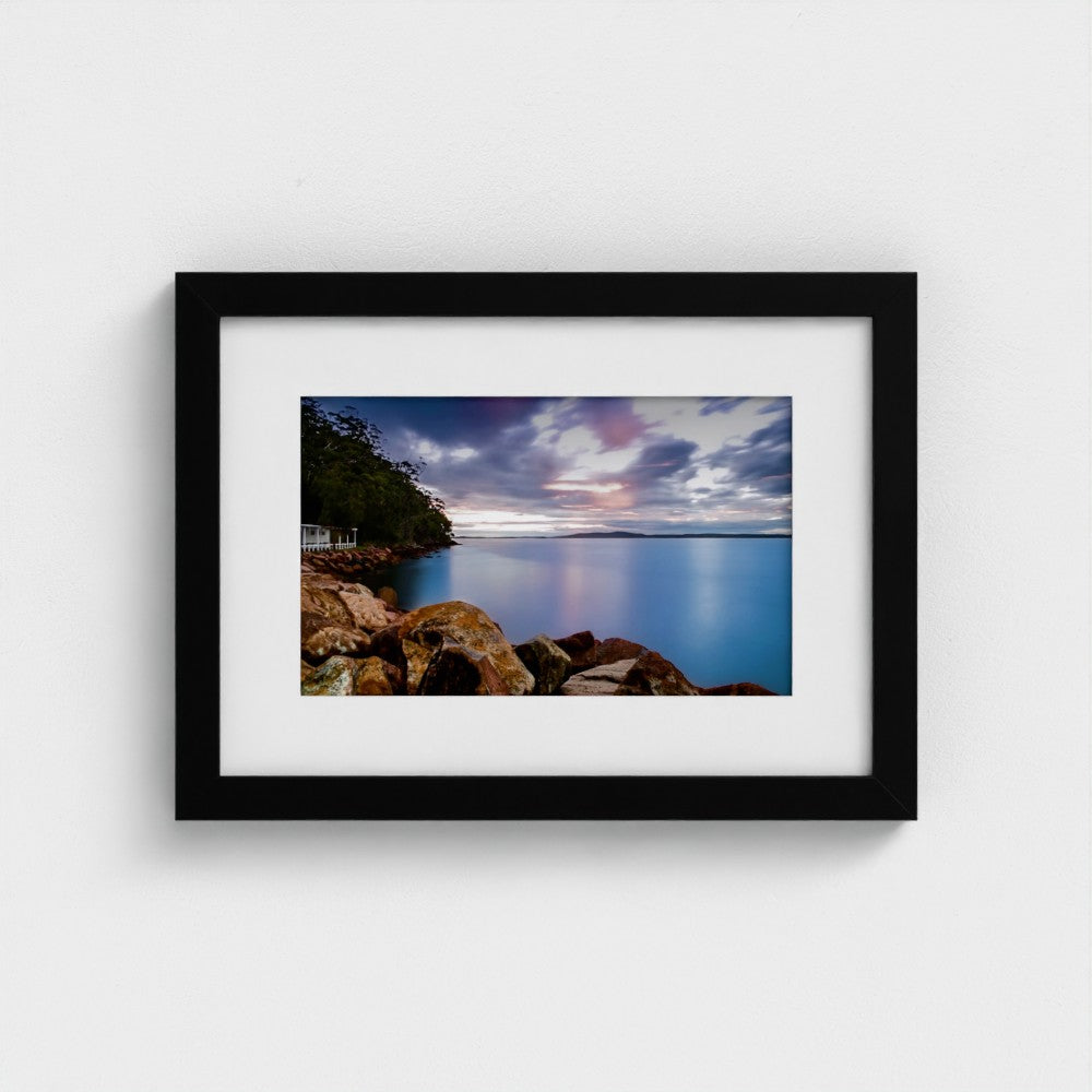 Fine Art Print – Enhanced Matte - Rocky Coastline at Sunset