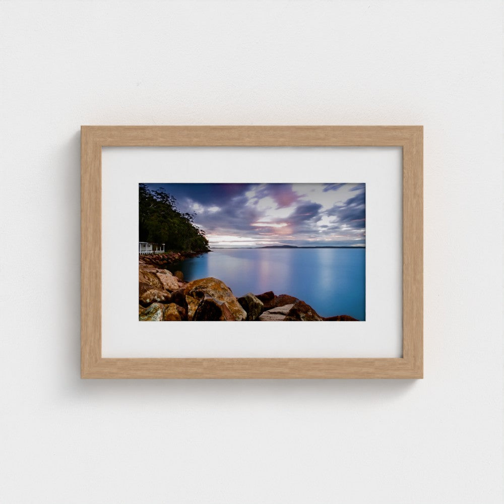 Fine Art Print – Enhanced Matte - Rocky Coastline at Sunset