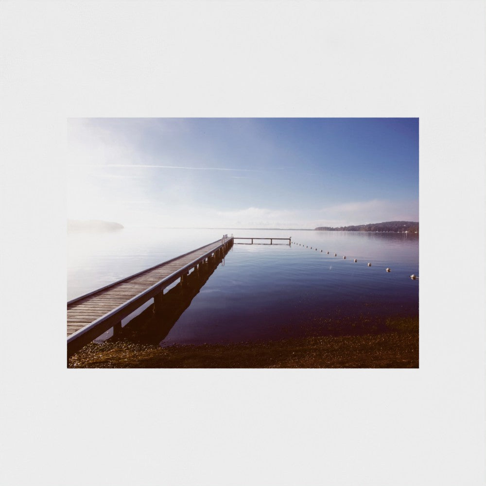 Fine Art Print – Enhanced Matte - Misty Pier at Dawn