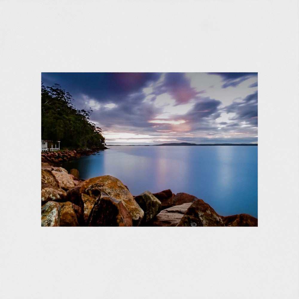 Fine Art Print – Enhanced Matte - Rocky Coastline at Sunset