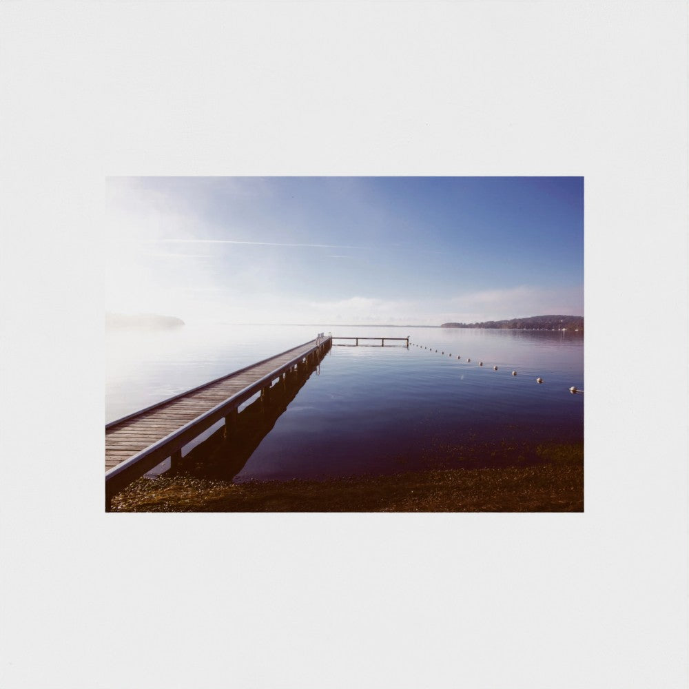 Fine Art Print – Enhanced Matte - Misty Pier at Dawn