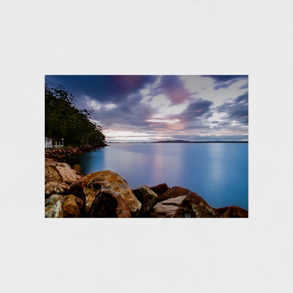 Fine Art Print – Enhanced Matte - Rocky Coastline at Sunset