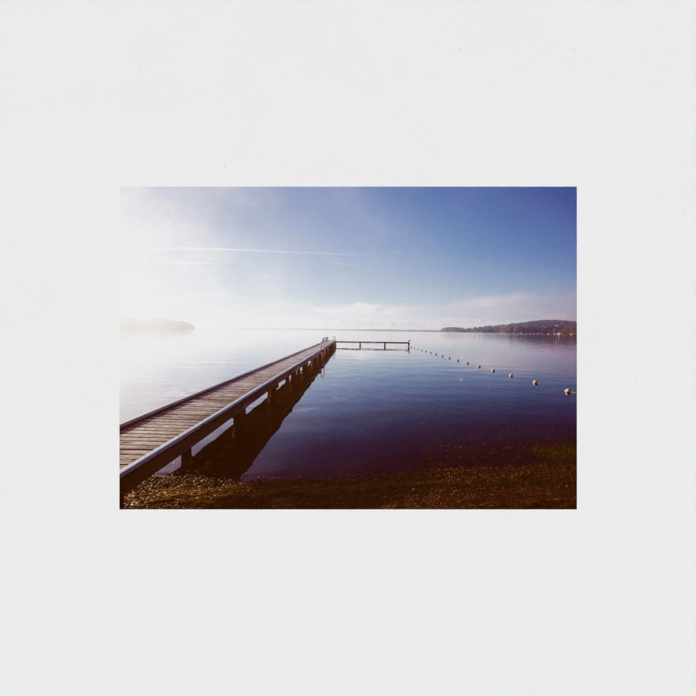 Fine Art Print – Enhanced Matte - Misty Pier at Dawn