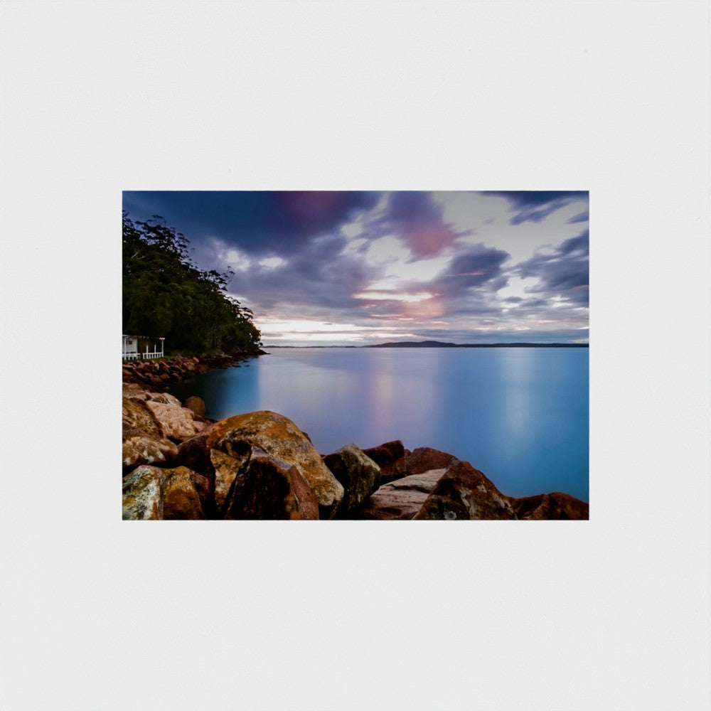 Fine Art Print – Enhanced Matte - Rocky Coastline at Sunset
