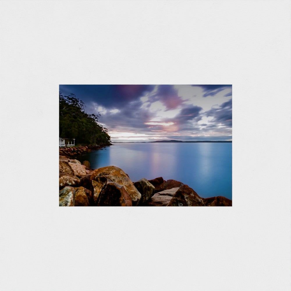 Fine Art Print – Enhanced Matte - Rocky Coastline at Sunset